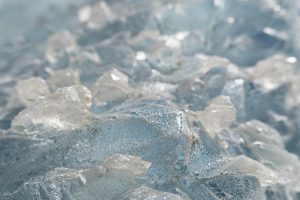 Loose crushed ice filling the frame